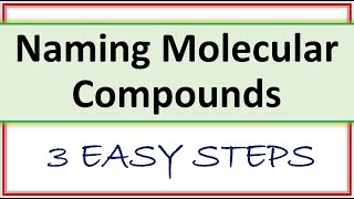 Naming Molecular Compounds | Fast & Easy Way | Practice Examples | Chemistry |