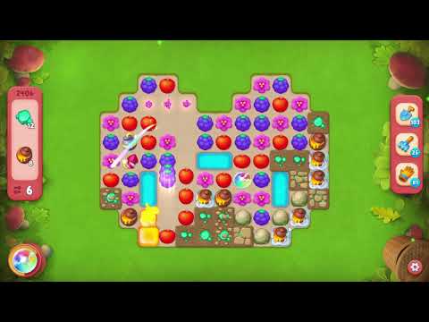 Gardenscapes 2406 Hard Level - 14 moves - NO BooSTERS