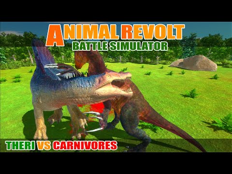 Theri vs Dinosaur Carnivores - Animal Revolt Battle Simulator