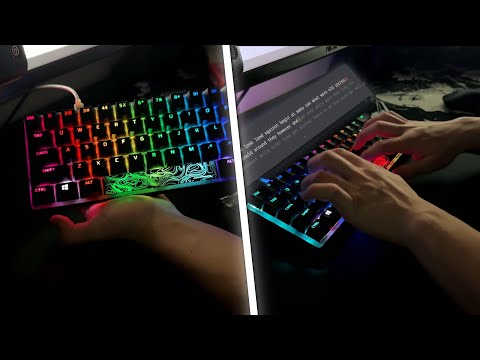 HyperX Alloy Origins 60 - Red Switch l Fast Typing l Sound Test