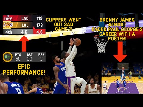 BRONNY JAMES ALMOST ENDED PAUL GEORGE | NBA 2K22 Mobile MyCareer Game 1 Playoffs Ep. 9 | anakindave