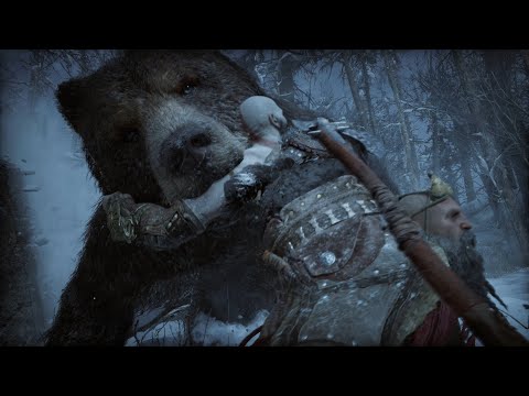 GOD OF WAR RAGNAROK - "Bjorn" Giant Bear Boss Fight | 4K 60FPS