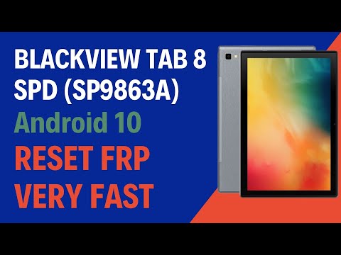 Blackview Tab 8 Google Account bypass android 10 FRP Unlock CM2
