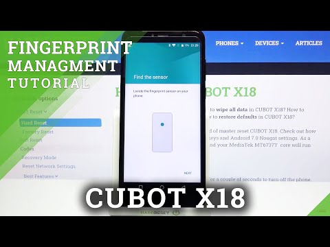 How to Add Fingerprint to CUBOT X18 – Screen Lock