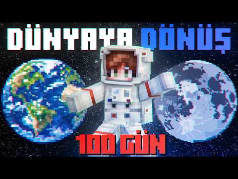 Minecraft'ta Ay'da 100 Gün Hayatta Kalmak...