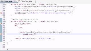 Intermediate Java Tutorial - 54 - whileChatting Client