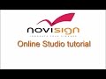 Digital signage online Studio tutorial demo