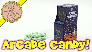 Space Invaders Video Game Arcade Cabinet Tin With Green Apple Candy