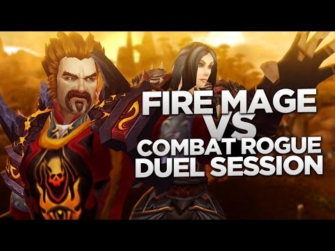 Fire Mage vs Combat Rogue Duel Session