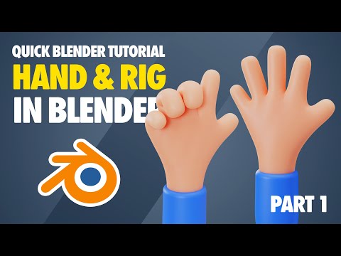 Easy Cartoon Hands - Let's Model Hand in Blender - Blender Beginner Tutorial - Part 1