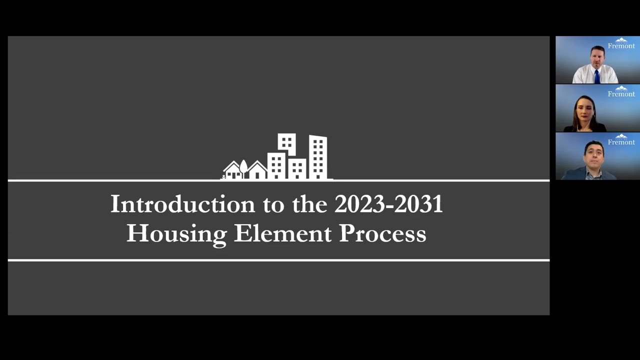 Introduction to Fremont's Housing Element Update Process
