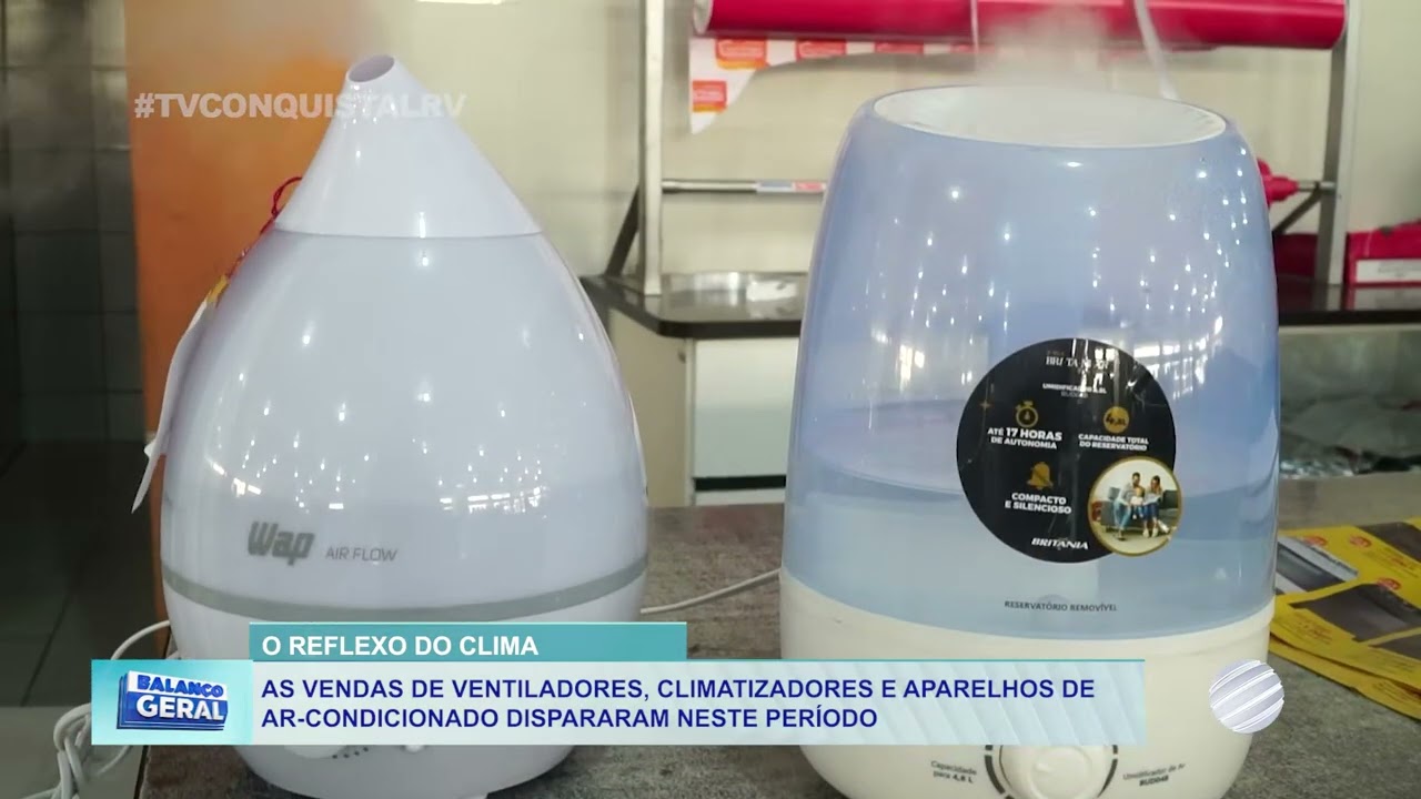 Calor intenso aquece o comércio! Vendas de ar-condicionado e ventiladores disparam.