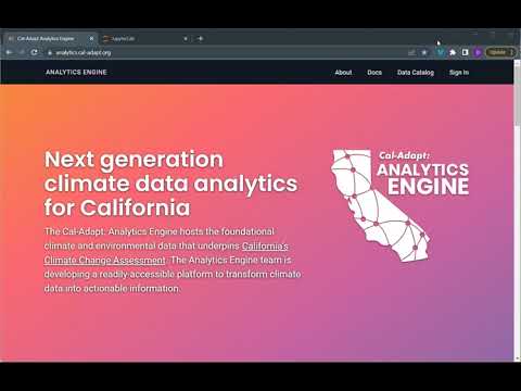 Getting Started with the Cal-Adapt: Analytics Engine