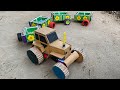 How To Make MATCHBOX Tractor With Trolley How To Make Diy Mini Tractor Motor