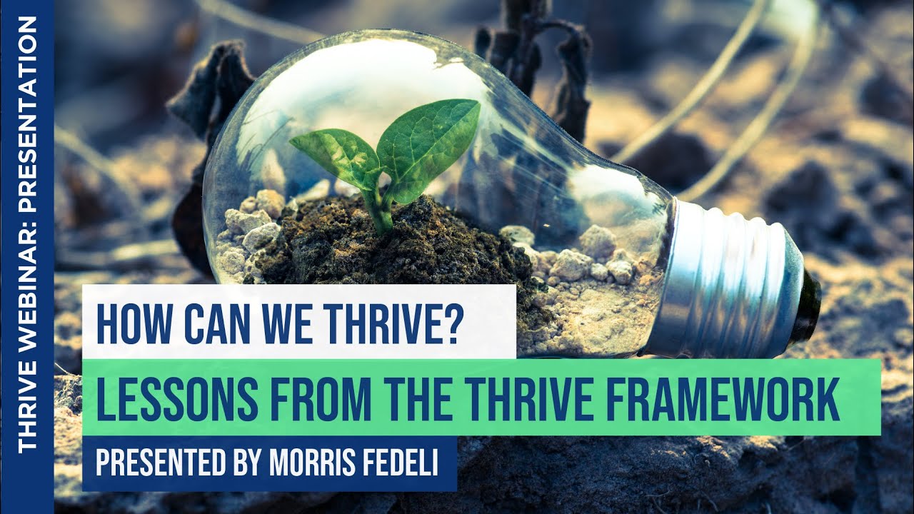 How Can We Thrive: Lessons From The THRIVE Framework | Presented By Morris Fedeli | THRIVE Webinar