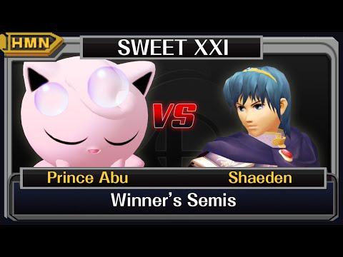 Sweet XXI Winners Semis - Prince Abu (Jigglypuff) vs. Shaeden (Marth)