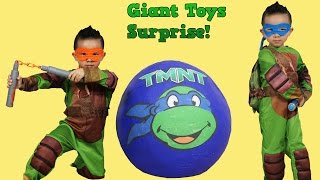 Ninja Turtles Out Of The Shadows Giant Surprise Egg Toys Unboxing Opening Fun With Ckn Toys