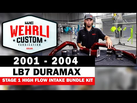 WCFab 2001 - 2004 LB7 Duramax Stage 1 High Flow Intake Bundle Kit