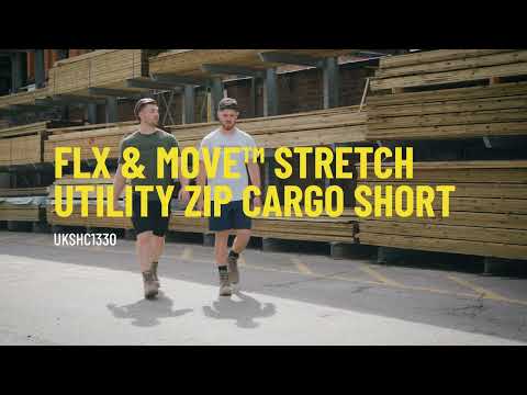 FLX & MOVE™ STRETCH UTILITY ZIP CARGO SHORT