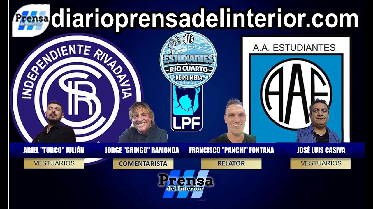 Independiente Rivadavia vs Estudiantes de Río Cuarto EN VIVO | Fecha 4 Torneo Clausura 2026