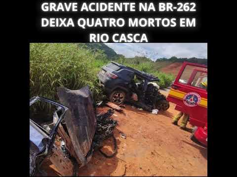 GRAVE ACIDENTE NA BR 262 DEIXA QUATRO MORTOS EM MINAS GERAIS