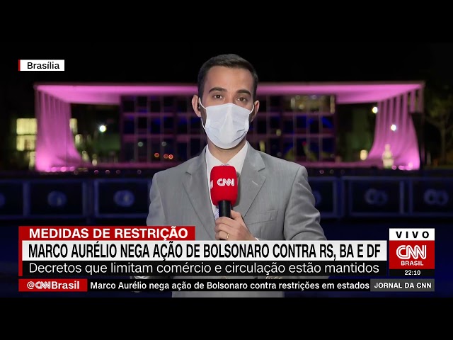 Marco Aurélio nega ação de Bolsonaro contra estados que aumentaram restrições