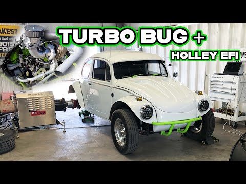 Turbo VW Bug with Holley Sniper EFI Draw Through Gets Tuned!