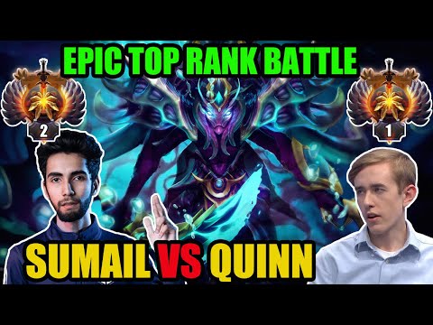 Top 2 Core Sumail vs Top 1 Core Quinn - Epic Top Rank Battle - Dota 2