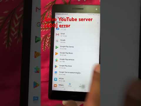 Solve YouTube server [400] error