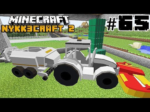 Minecraft Farming Simulator FALCIAMO E IMBALLIAMO ERBA #65 - ITA NYKK3CRAFT S2 MOD
