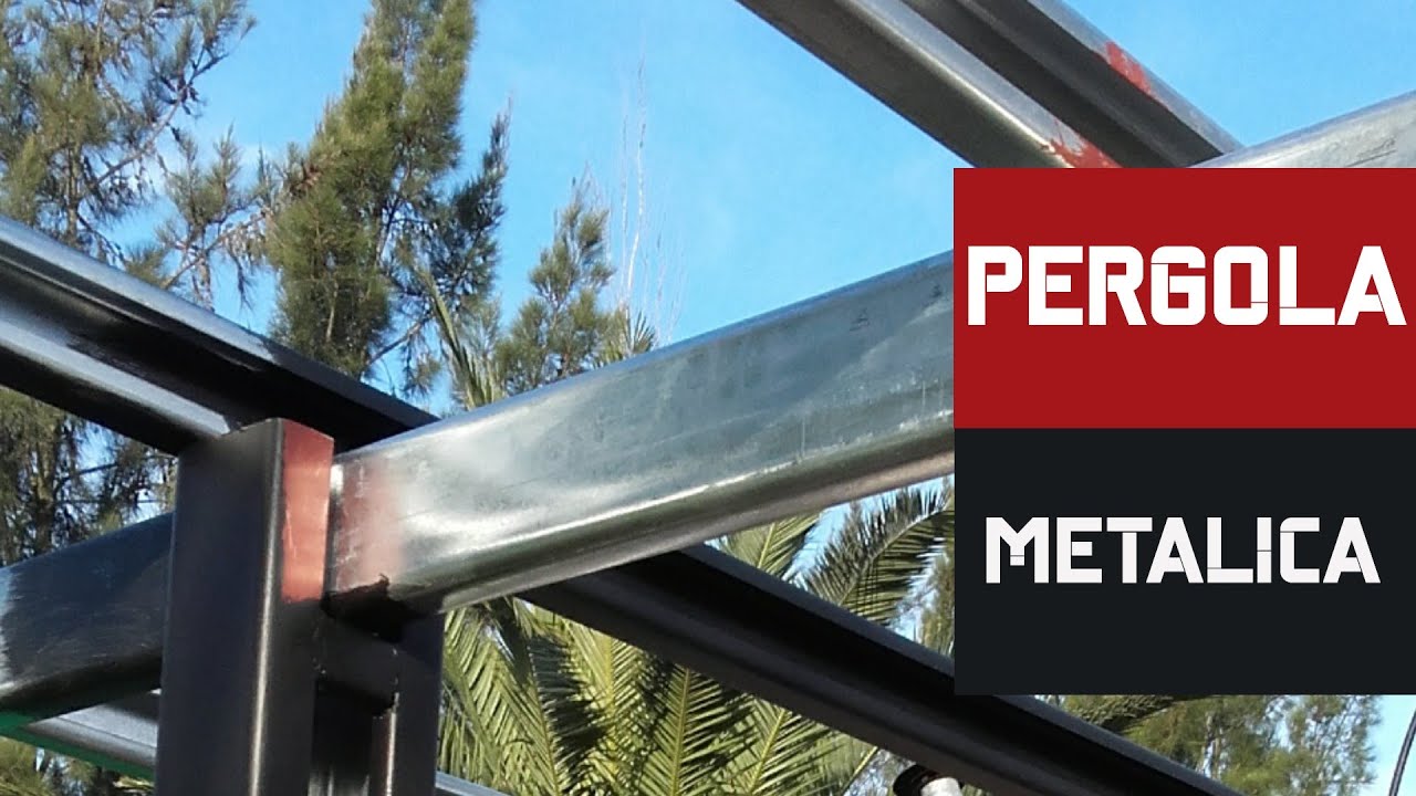 ⚫🔴PERGOLA Metálica - Construcción en detalle - Video 1 de 2.🔴⚫