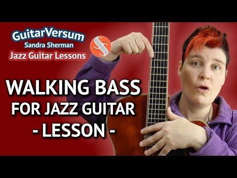 3 Levels of WALKING BASS For Guitar - Walking Bass Guitar Lesson