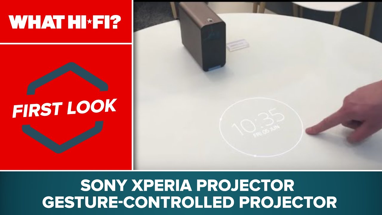 Sony Xperia Projector gesture-controlled projector â€“ first look - YouTube
