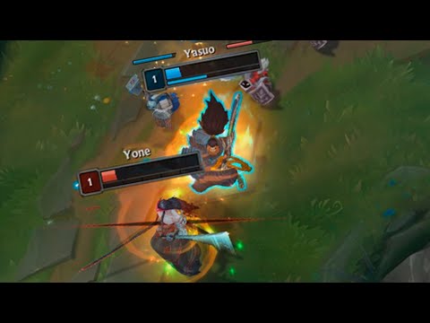 YASUO vs YONE at LVL 1