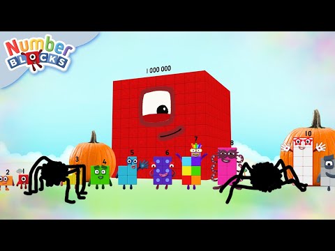¡Halloween en el País de los Números! 🎃 Números mágicos 👻 Contando hasta 1000000 | @numberblocks_es