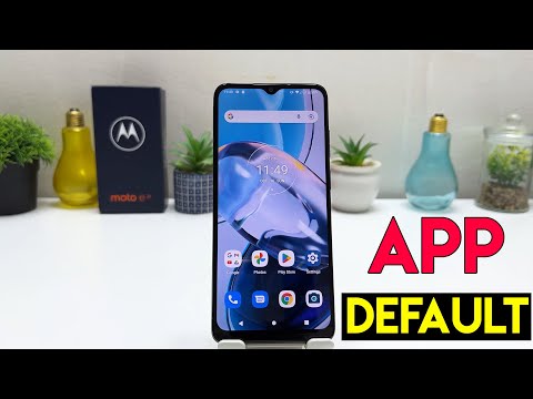 How to change the default Apps or browser on Motorola Moto E22