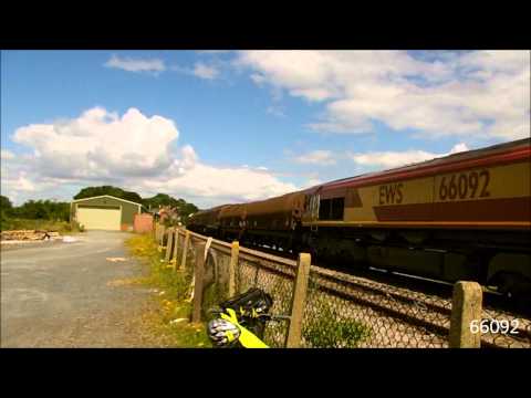 (HD) 66092 on 6V75 Dee Marsh - Margam Steel at Moreton - On - Lugg 28/07/2012