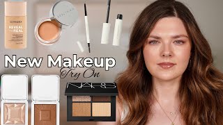 New Makeup Try On! Sephora Collection Reveal The Real Skin Tint, RMS Bronzer, Victoria Beckham Brows