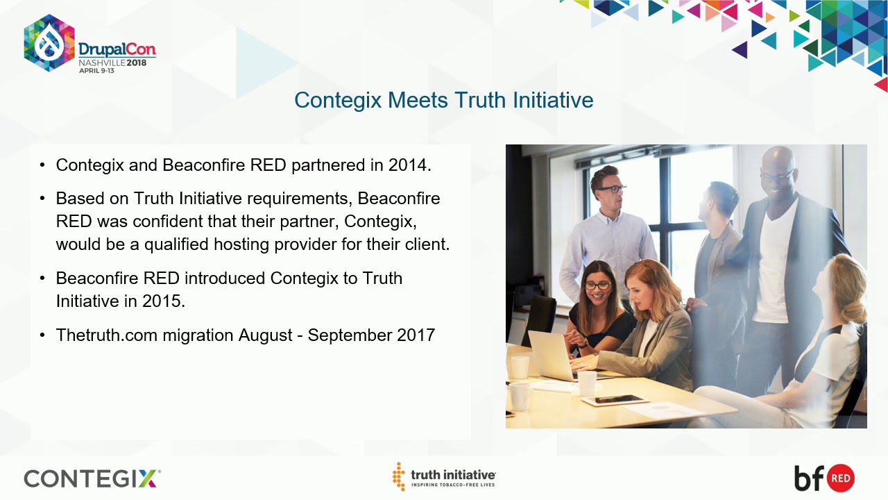 DrupalCon Nashville 2018: We speak, seek, & spread the TRUTH – powered by Drupal partner, Contegix
