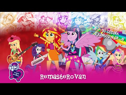 Moj Mali Poni 🦄 Rejnbou Rok – REMASTEROVAN CEO FILM | Devojke iz Ekvestrije | Studio 🌟 10 GODINA‼️🩷
