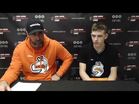 CEYBL U14 - Press conference, 26.11.2022, BA Nymburk - ŠBK Handlová