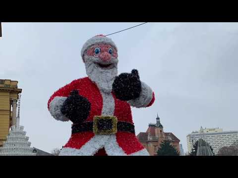 4k video of Zagreb City -- one of best city of europe to vist for christmas and New year