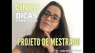 5 DICAS PARA CRIAR SEU ANTEPROJETO MESTRADO  | Âncora da Sorte