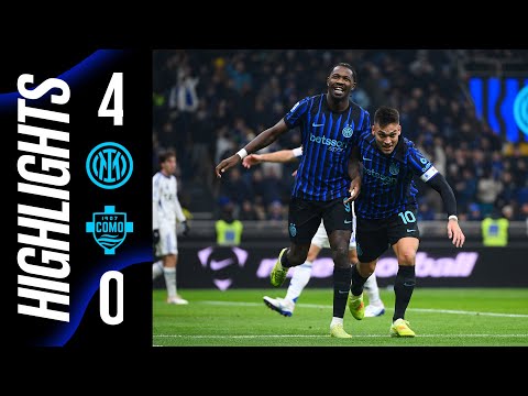 HISTORIC MILESTONES AND A FOUR-GOAL SHOW: WHAT A NIGHT 🖤💙 INTER 4-0 COMO SERIE A 25/26 HIGHLIGHTS 🇬🇧