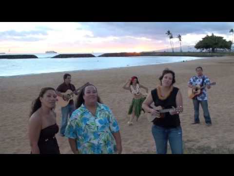 Na Leo sings Do The Hula on the Beach with Miss Hawaii USA Aureana Tseu