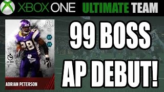 99 BOSS ADRIAN PETERSON DEBUT! - Madden 15 Ultimate Team | MUT XB1 Gameplay