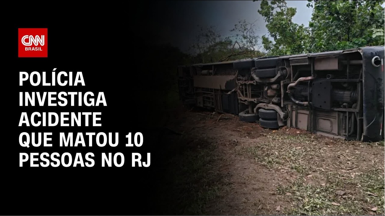 Polícia investiga acidente de ônibus de turismo que deixou 10 mortos no RJ | CNN NOVO DIA