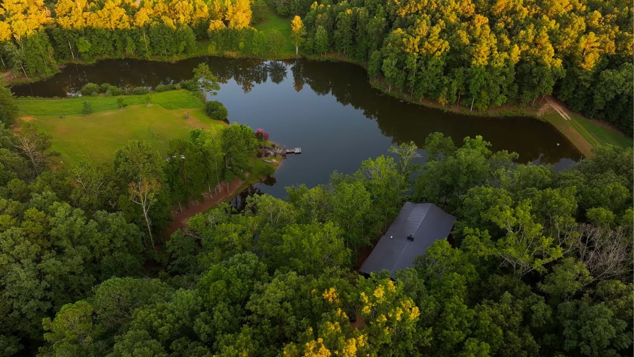 Modern Black Cabin in the Woods: Custom Lakefront Retreat