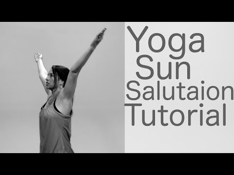 5 Minute Yoga Poses: Sun Salutation Tutorial  | Fightmaster Yoga Videos