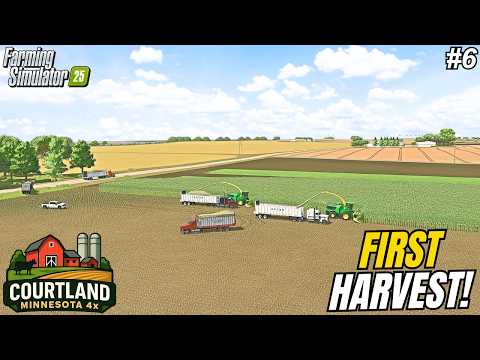 MEGA FIELD CORN SILAGE HARVEST ON THE $15,000,000 AMERICAN MEGA FARM! | Courtland, MN | FS25 #6